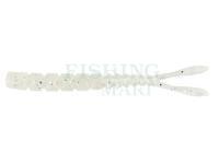 Przynęty miękkie Mustad AJI Worm Pilo-Pilo 2" 5cm - White Glow Glitter