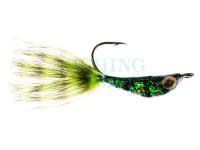 Real Minnow nr 4 - Perch chartreuse tail