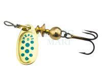 Spinner Mepps Comet Decorees #4 9g - Gold/Blue Dots