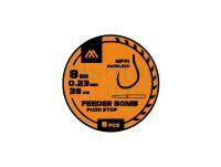 Przypony Mikado Feeder Bomb MF14 Rigs Push Stop 0.18mm/38cm - #14