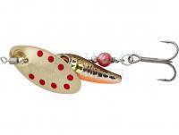 Lure Savage Gear Sticklebait Spinner #1 4.5g - Minnow Gold Red