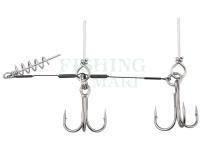 Dragon stingers with corkscrew for big soft baits 2 x no. 2/0 - 20kg 11cm