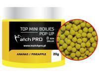 Top Mini Boilies Drilled Pop UP 25g 8mm - ANANAS / PINEAPPLE