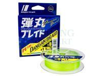 Braided line MajorCraft Dangan Braid X8 PE-Line Series | Green | 150m | #0.6 | 0.06mm