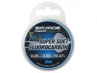 Fluorocarbon Line Savage Gear Super Soft Fluorocarbon Egi Pink 25m 0.29mm 6.03kg 13.29lb