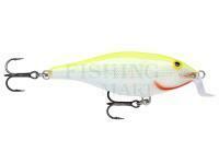 Wobler Rapala Shallow Shad Rap 5cm - Silver Fluorescent Chartreuse