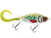Wobler Strike Pro Guppie Jr Shallow 11cm 58g - Glitter Pike – Green / Golden Glitter
