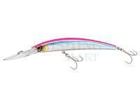 Hard Lure Yo-zuri Crystal Minnow Deep Diver 90mm 9.5g | 3-1/2 inch 3/8 oz - Fluorescent Pink (R1134-HPK)