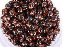 Główki wolframowe Hends Tungsten Plus Marbre 3.3mm - BLACK / UV FLUO ORANGE