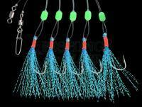 Zestaw morski Dega Glitter Mackerel-Rig 5 hooks - Blue