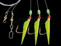 Zestaw morski Dega Norway-Rig Real Fish Skin 3/0 - Yellow