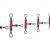 Jaxon Barrel Swivel triple with beads
